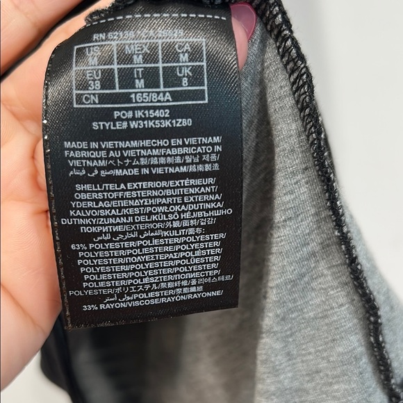 Guess Jet Black contrast stripe tank  Mini Dress women’s medium new w tag - Picture 6 of 9